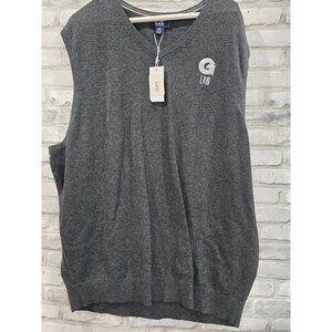 Cutter Buck Men's Gray Lakemont Georgetown Law Sweater Vest Size XXXL 3XL New‎
